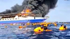 Tragedi Laut: Kebakaran Kapal Barcelona di Sulawesi, Ratusan Penumpang Selamat, 3 Tewas