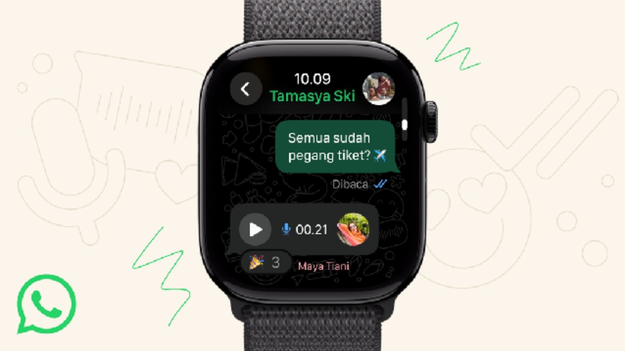 WhatsApp Hadir di Apple Watch: Bisa Baca Pesan Langsung dari Tangan