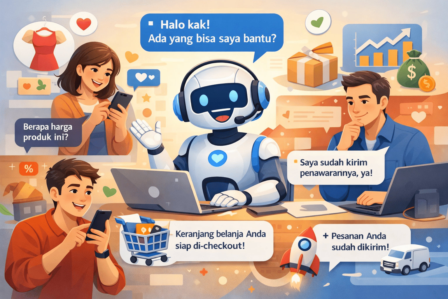 Implementasi Sales Chatbot untuk Meningkatkan Closing Rate