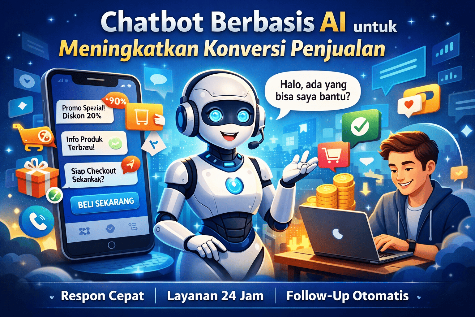 Chatbot Berbasis AI untuk Meningkatkan Konversi Penjualan Secara Efektif
