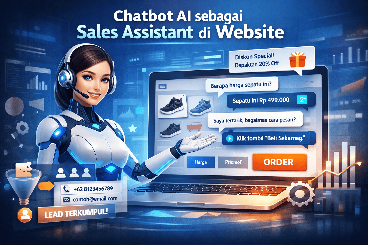 Chatbot AI sebagai Sales Assistant di Website: Kenapa Bisnis Perlu Menggunakannya?