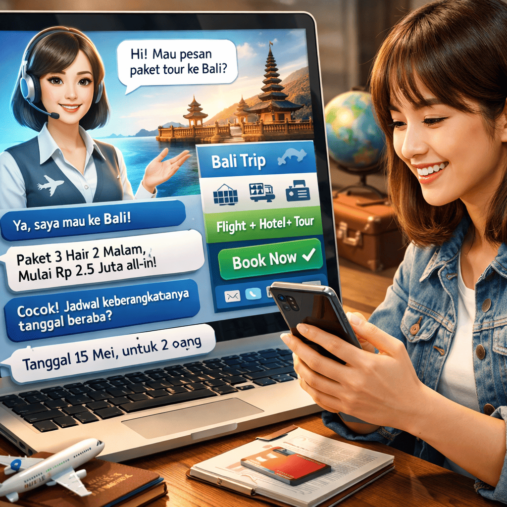 Sales Chatbot untuk Tour and Travel: Cara Cerdas Tingkatkan Booking Tanpa Ribet