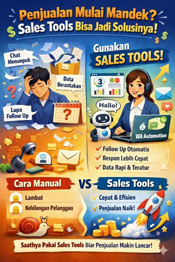 Penjualan Mulai Mandek? Sales Tools Bisa Jadi Solusinya