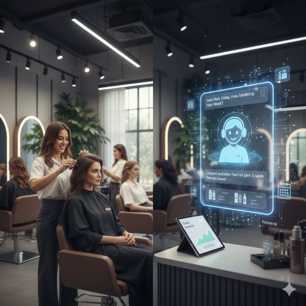 Saatnya Salon Kamu Pakai AI Chatbot: Biar Gak "Burnout" Urusan Chat, Fokus Bikin Customer Glowing!