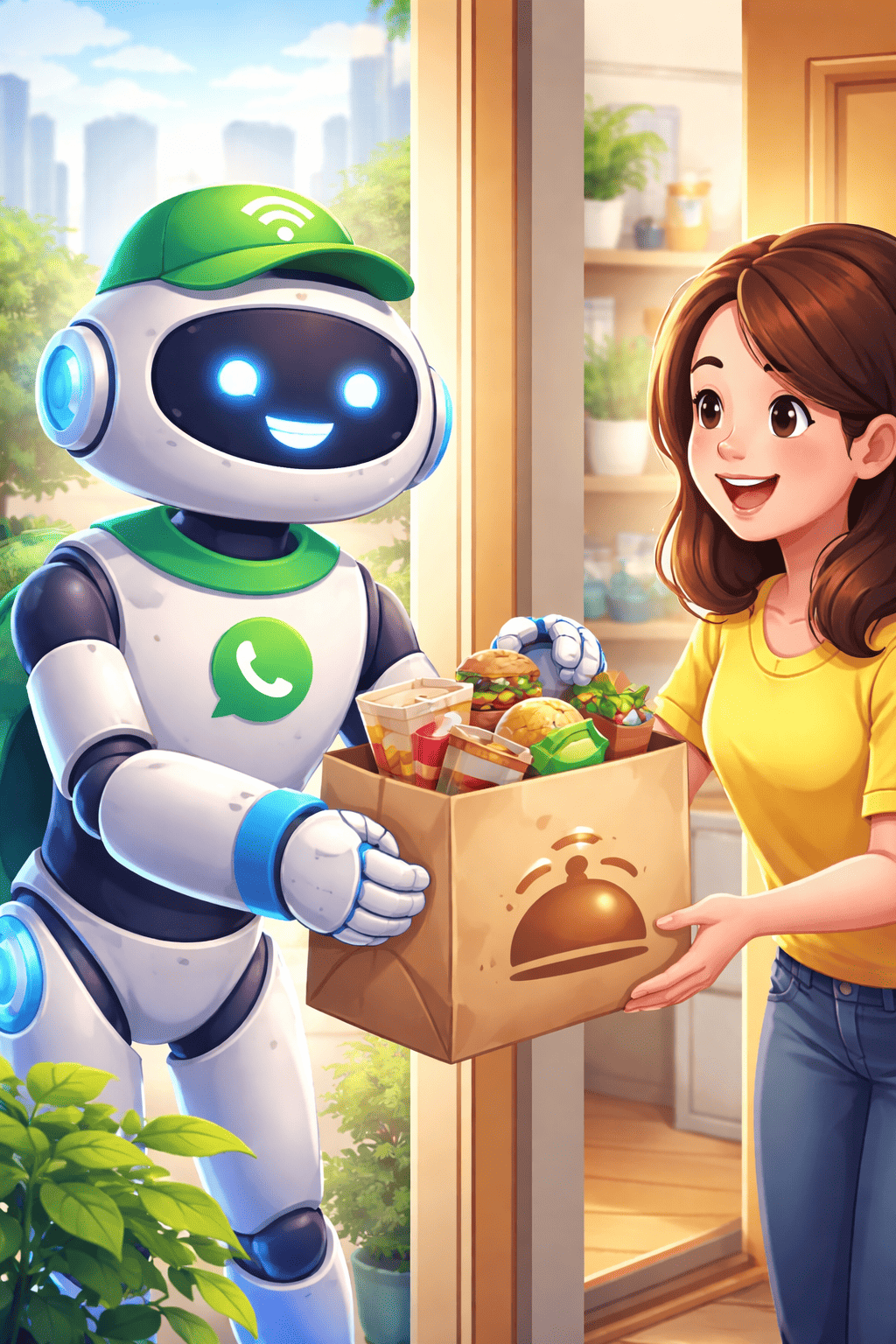 Website + AI Chatbot Kolaborasi: Solusi Cerdas Tingkatkan Order Makanan Otomatis via WhatsAppp