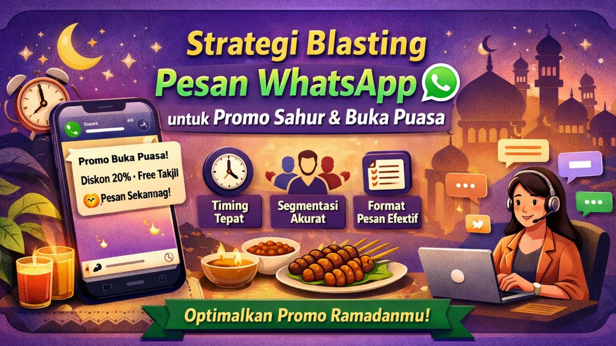 Strategi Blasting Pesan WhatsApp untuk Promo Sahur & Buka Puasa