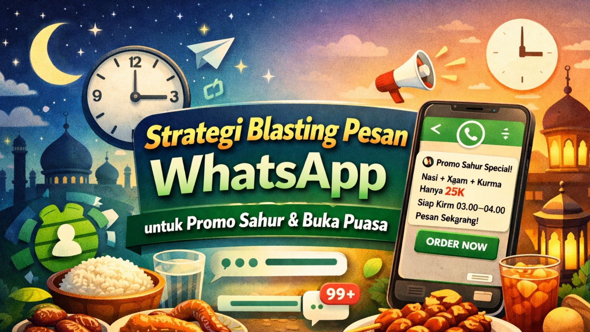 Strategi Blasting Pesan WhatsApp untuk Promo Sahur & Buka Puasa