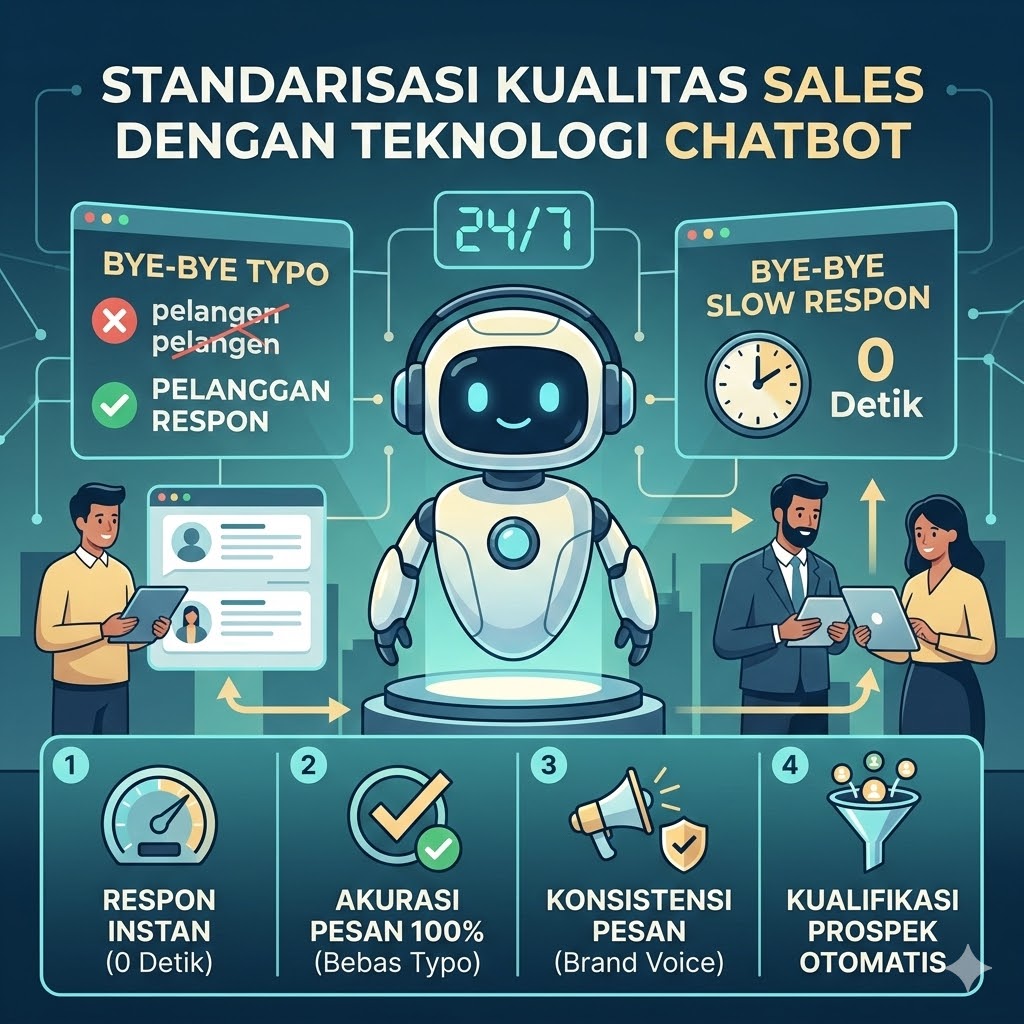 Bye-bye Typo dan Slow Respon: Standarisasi Kualitas Sales dengan Teknologi Chatbot