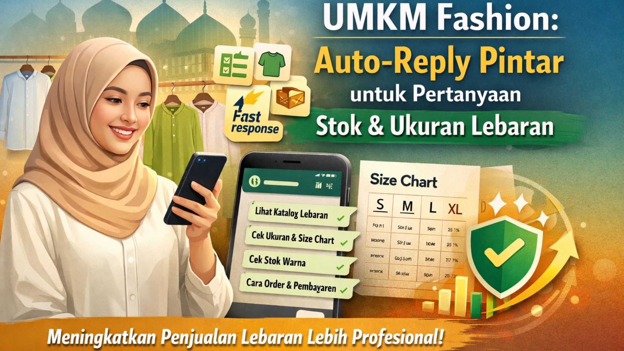 UMKM Fashion: Auto-Reply Pintar untuk Pertanyaan Stok & Ukuran Lebaran
