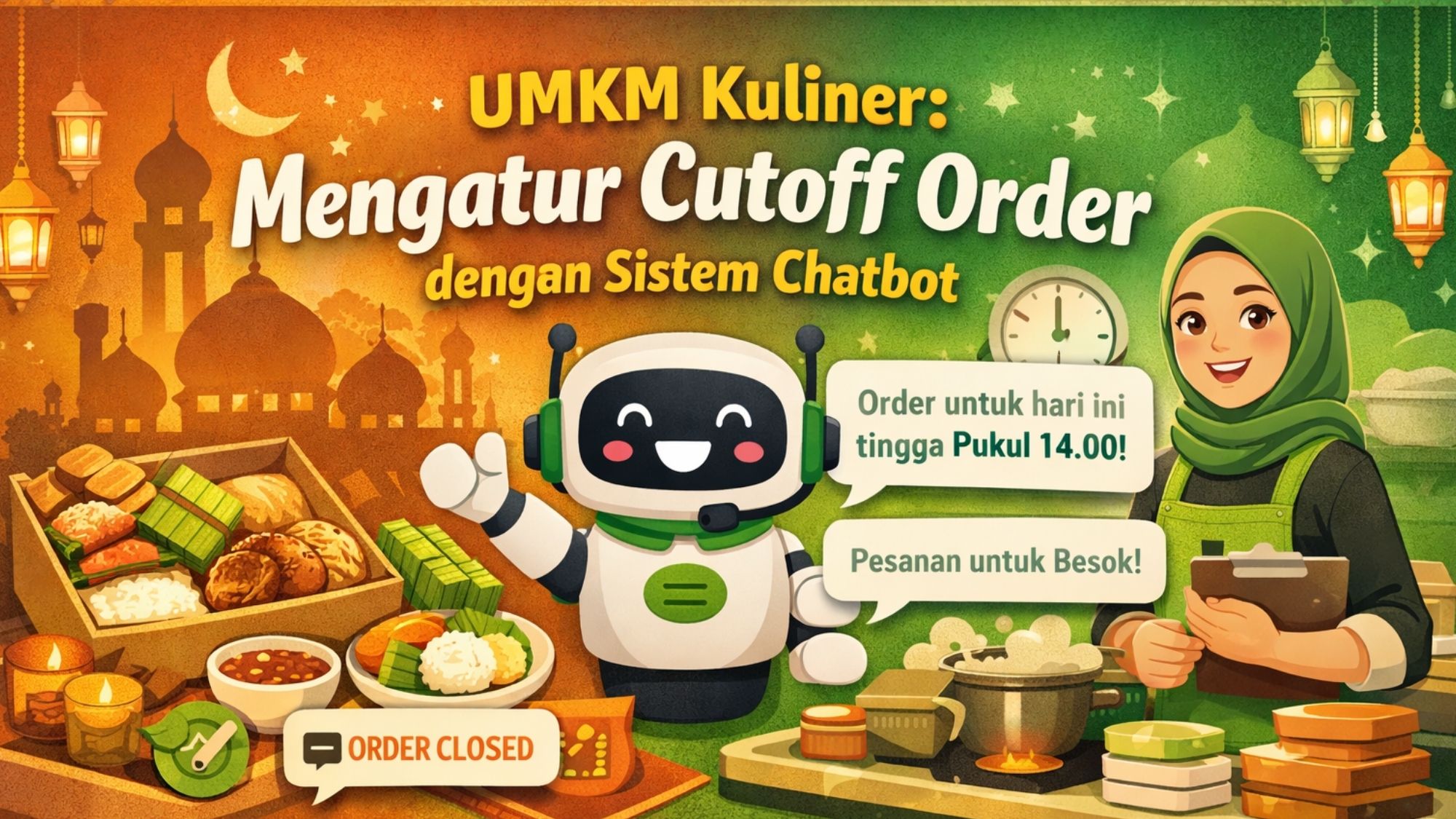 UMKM Kuliner: Mengatur Cutoff Order dengan Sistem Chatbot