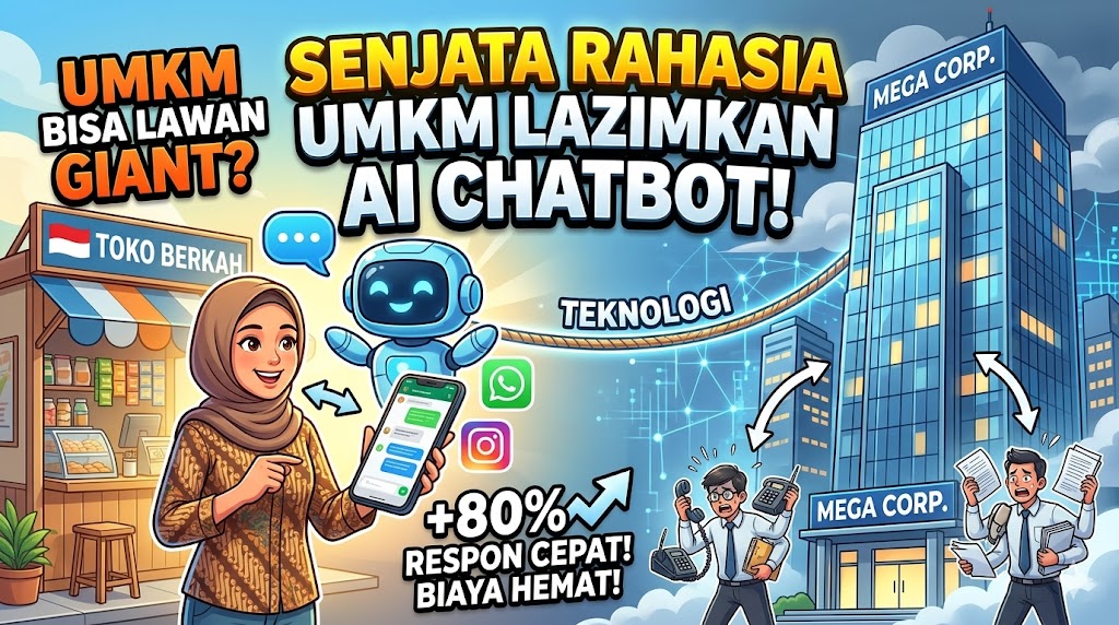 Manfaat chatbot untuk membantu umkm bersaing dengan brand besar