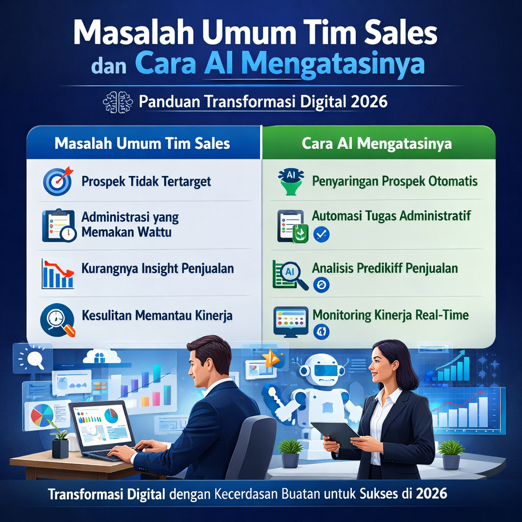 Masalah Umum Tim Sales dan Cara AI Mengatasinya: Panduan Transformasi Digital 2026