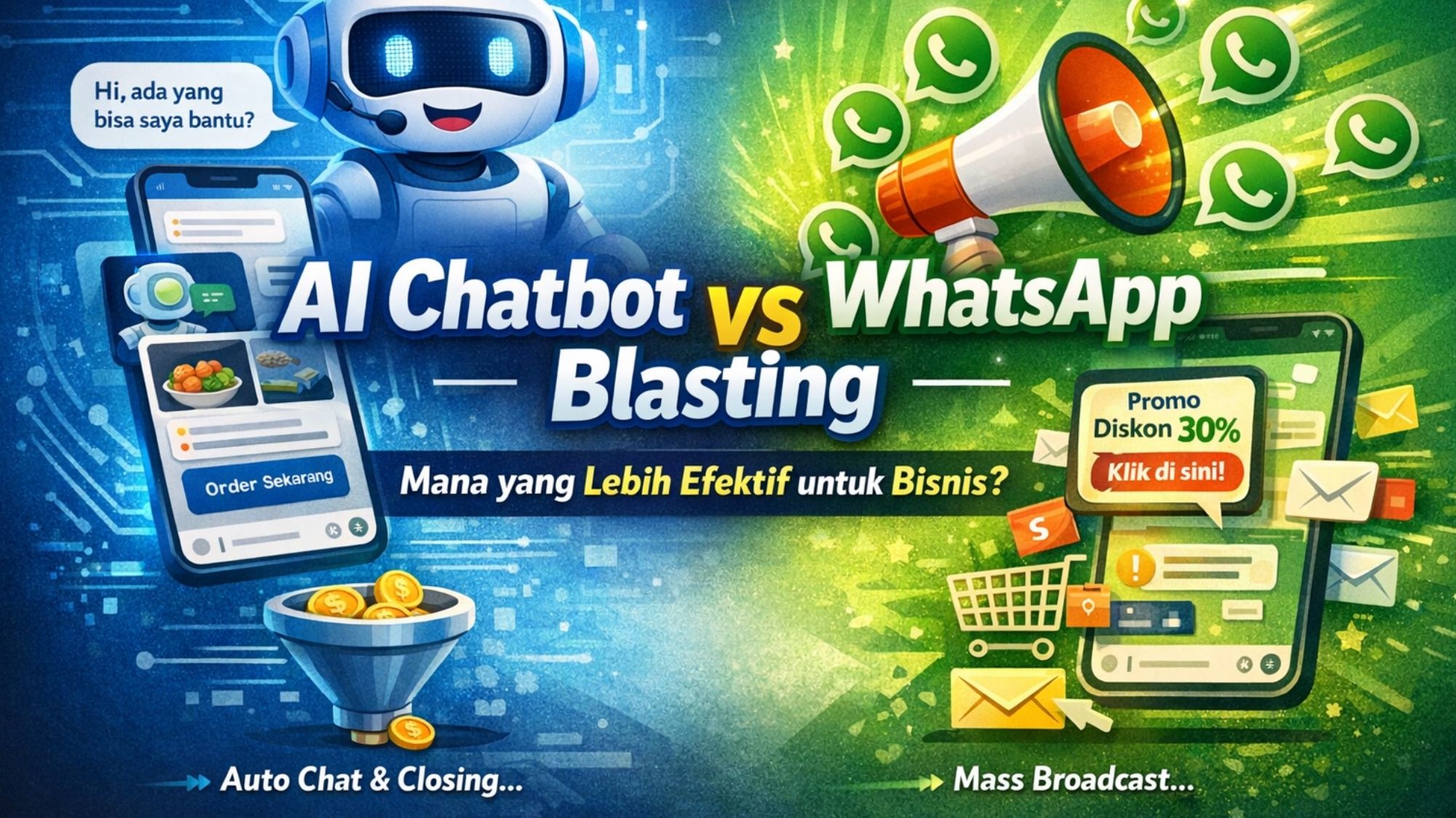 AI Chatbot vs WhatsApp Blasting: Mana yang Lebih Efektif untuk Bisnis?