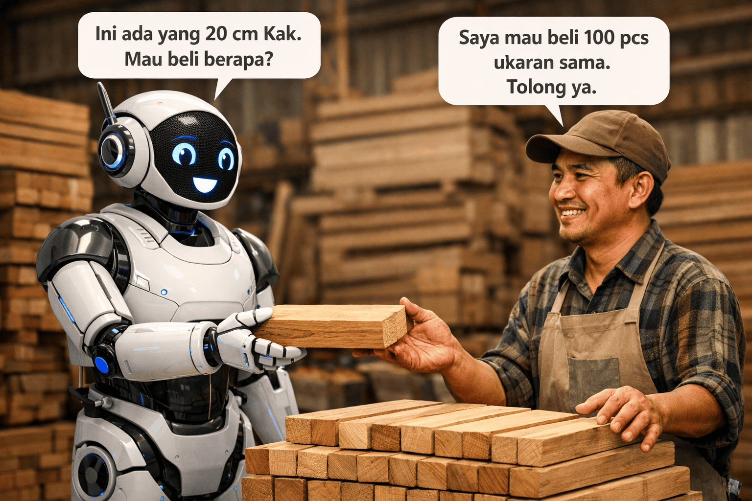 AI Chatbot Membantu Penjualan Kayu: Solusi Cerdas untuk Meningkatkan Omzet Bisnis Kayu
