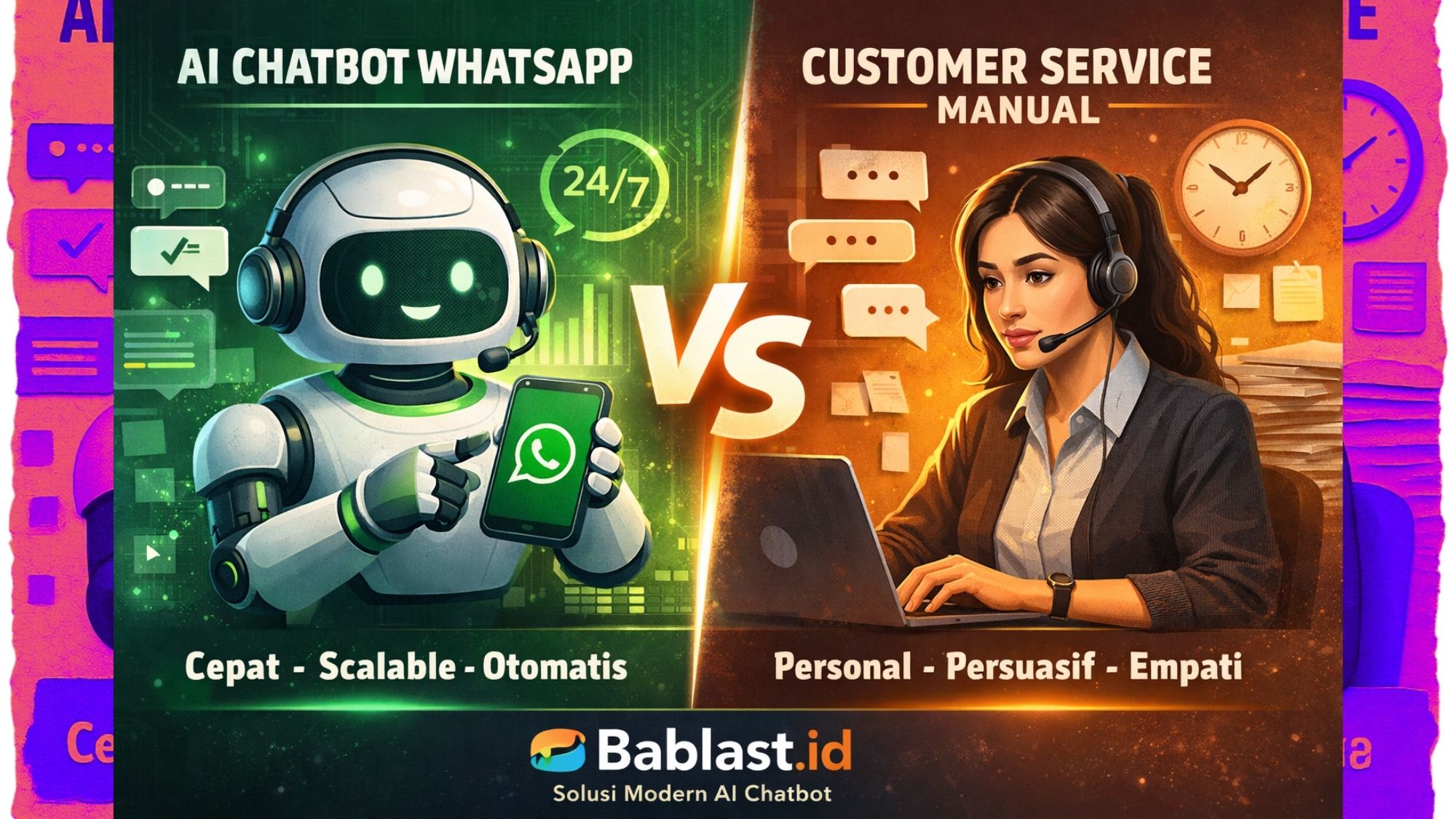 AI Chatbot WhatsApp vs Customer Service Manual: Mana Lebih Efektif untuk Bisnis?