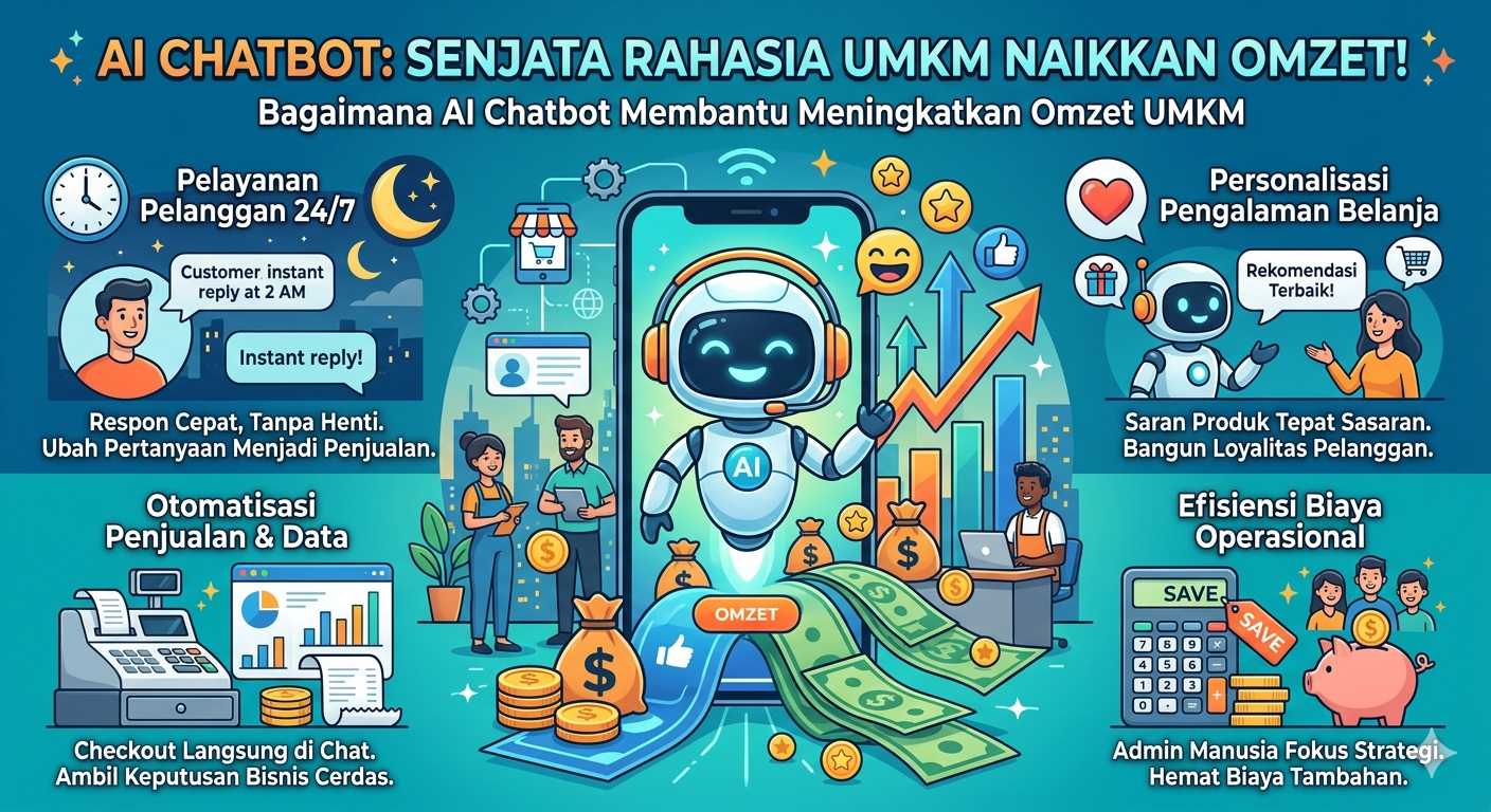 Transformasi Digital: Bagaimana AI Chatbot Menjadi Mesin Penjual Otomatis bagi UMKM