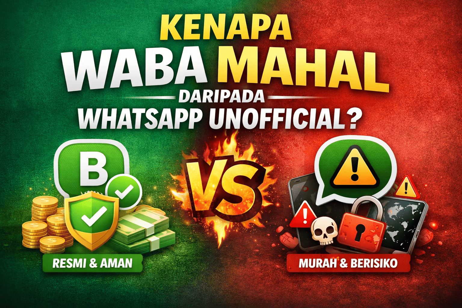 Kenapa WABA Lebih Mahal daripada WhatsApp Unofficial?