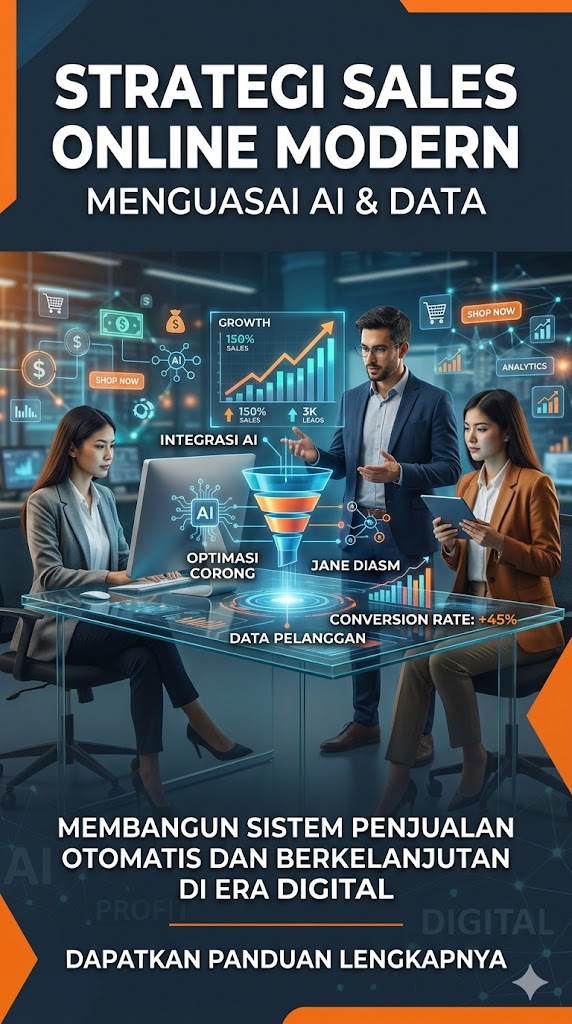 Navigasi Strategis Sales Online: Menguasai Sinergi AI, Data, dan Psikologi Konsumen di Era Digital
