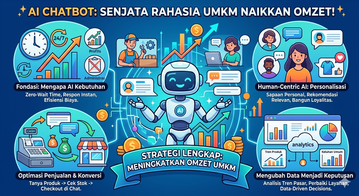 Strategi Lengkap: Mengubah AI Chatbot Menjadi Mesin Pertumbuhan Bisnis UMKM  