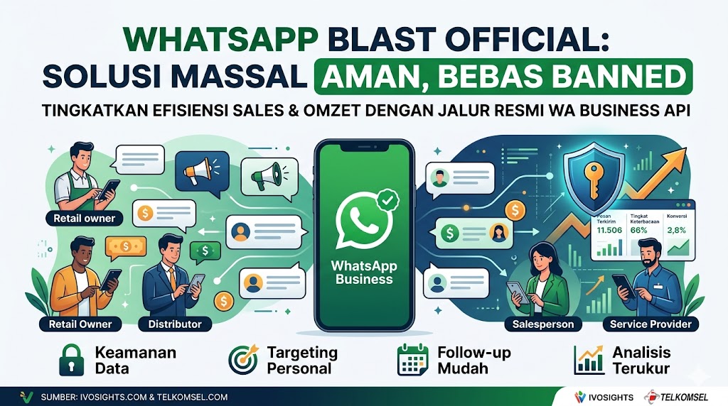 WhatsApp Blasting Official Jadi Andalan Pemilik Usaha, Bantu Sales Tingkatkan Omzet Lebih Cepat