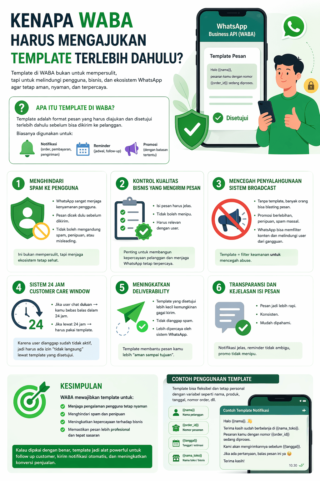 Kenapa WABA Harus Mengajukan Template Terlebih Dahulu?