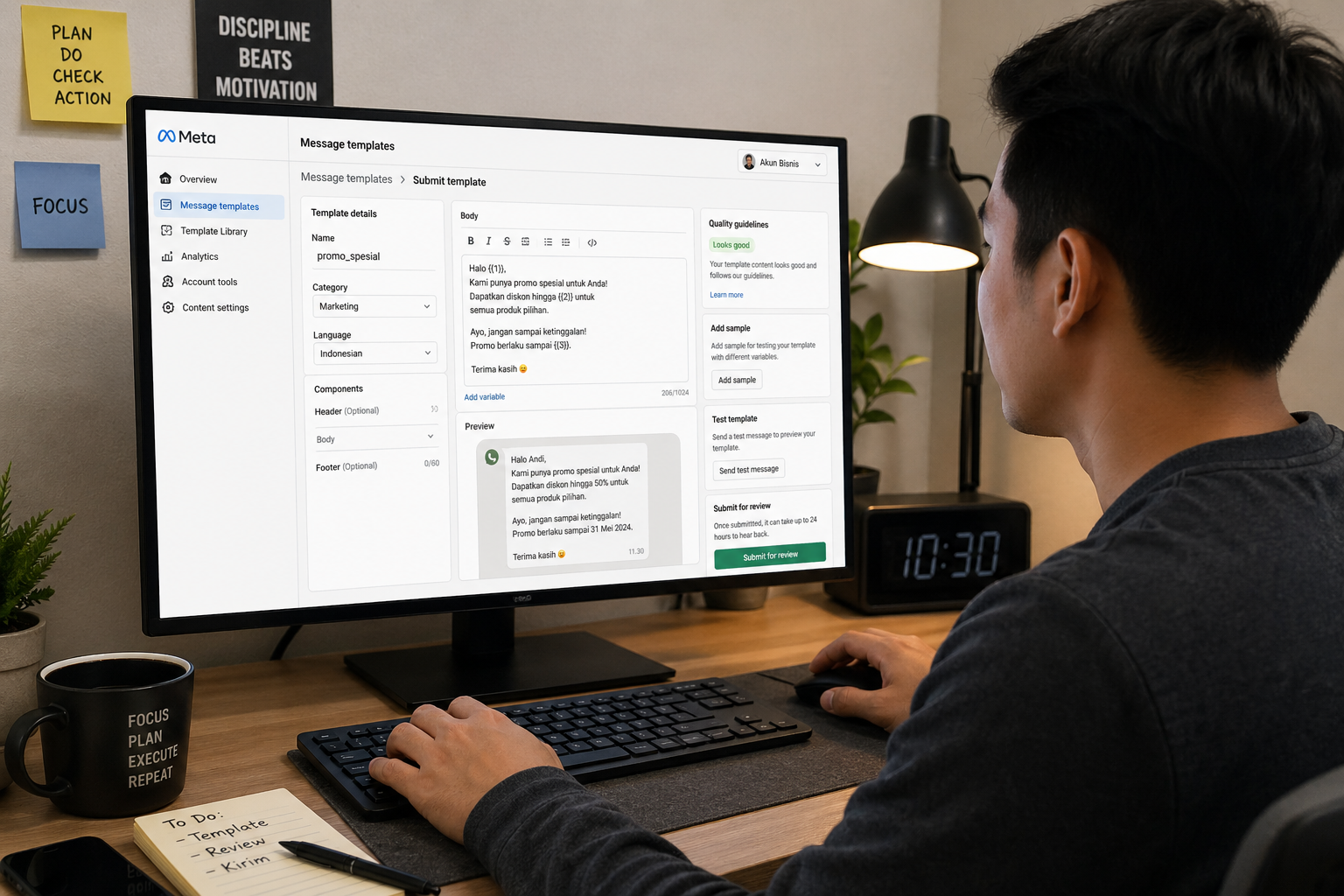 Tips Konten Template Agar Di-ACC Meta (WhatsApp Business API)