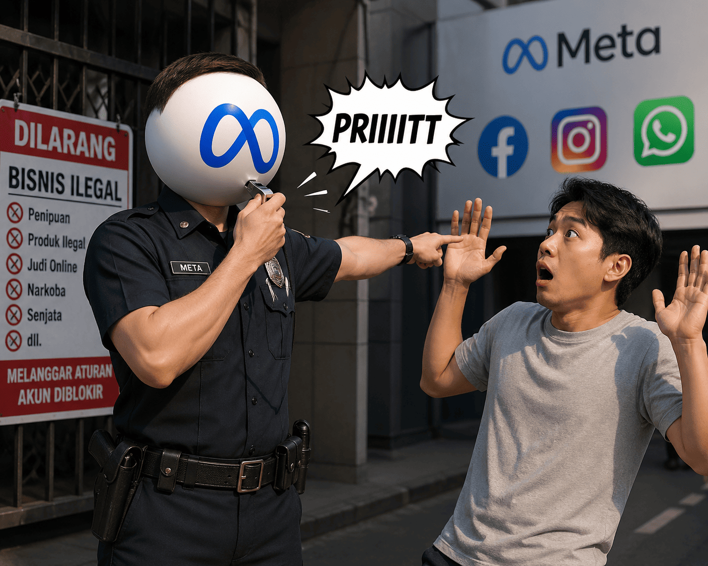 Mengapa Meta Tidak Mengizinkan Bisnis Ilegal? (Penjelasan Lengkap & Mudah Dipahami)