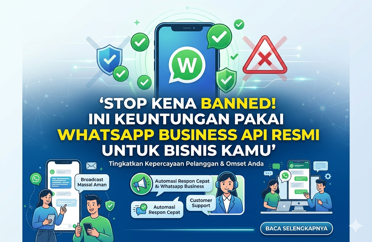 Stop Kena Banned! Ini Keuntungan Pakai WhatsApp Business API Resmi untuk Bisnis Kamu