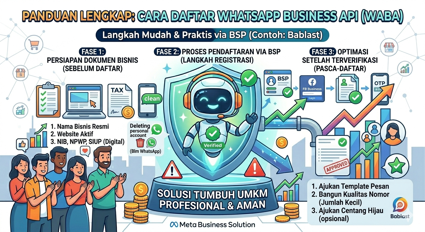 Panduan Lengkap: Cara Daftar WhatsApp Business API (WABA) untuk Bisnis