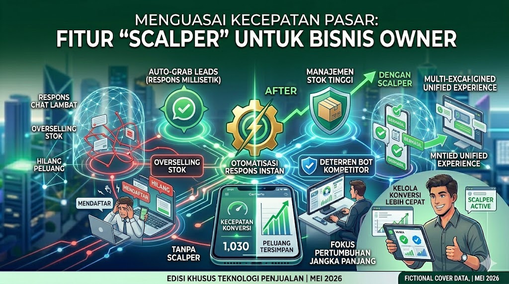 Menguasai Kecepatan Pasar: Bagaimana Fitur "Scalper" Membantu Bisnis Owner Mengamankan Konversi