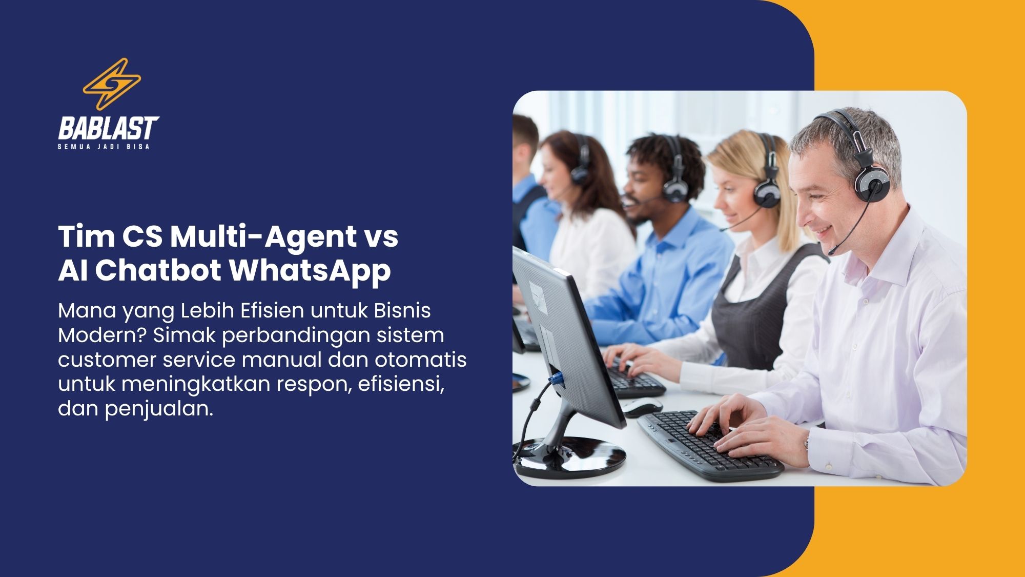 Tim CS Multi-Agent vs AI Chatbot WhatsApp: Mana yang Lebih Efisien untuk Bisnis?
