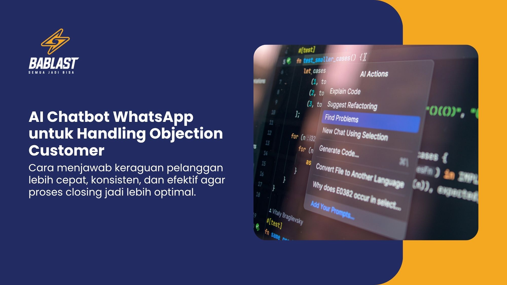 Teknik Handling Objection Menggunakan AI Chatbot WhatsApp