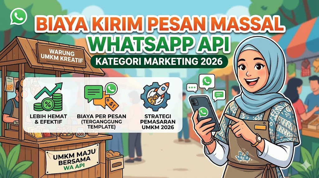 Biaya Kirim Pesan Massal WhatsApp API Kategori Marketing 2026