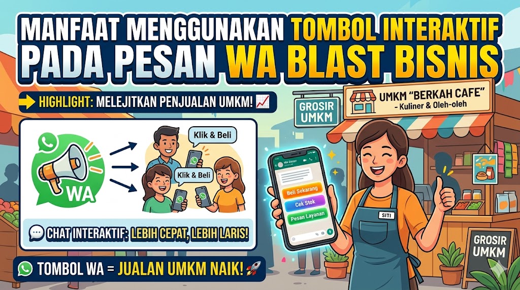 Manfaat Menggunakan Tombol Interaktif pada Pesan WA Blast Bisnis