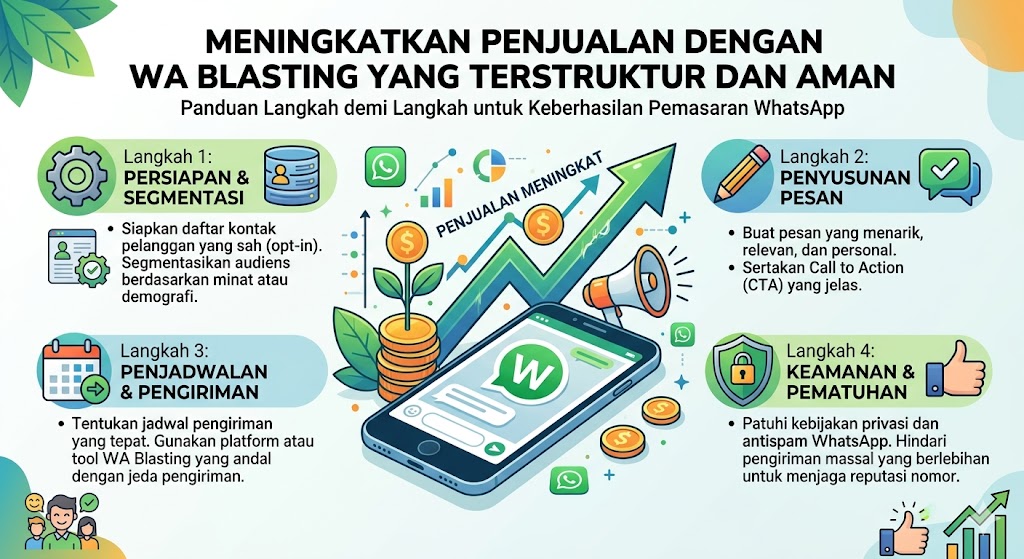 Meningkatkan Penjualan dengan WA Blasting yang Terstruktur dan Aman