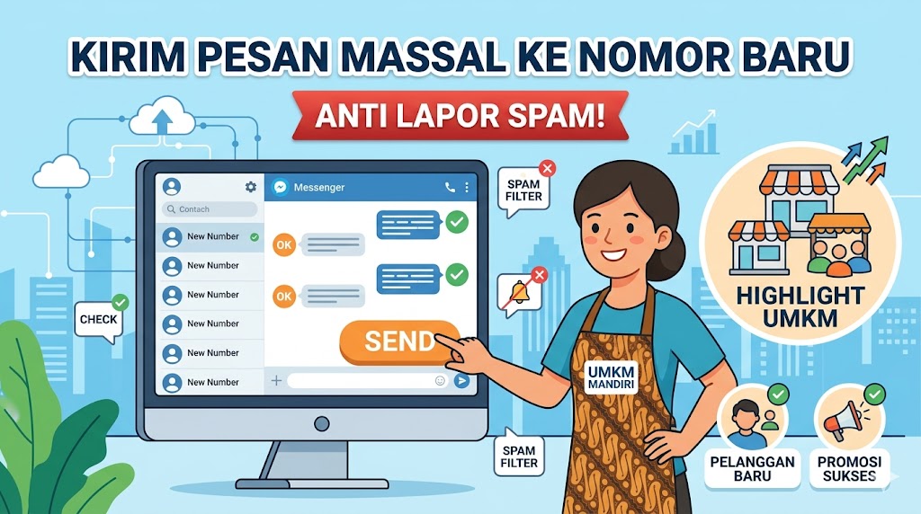 Cara Mengirim Pesan Massal ke Nomor Baru Tanpa Khawatir Dilaporkan sebagai Spam