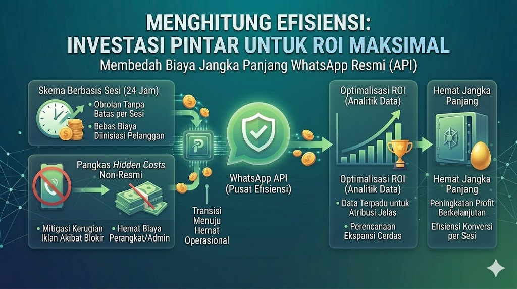 Menghitung Efisiensi: Mengapa WhatsApp API Justru Jauh Lebih Hemat untuk Bisnis Skala Besar