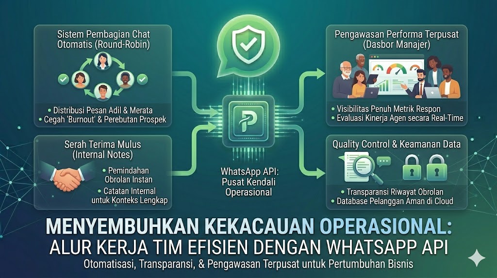Menyembuhkan Kekacauan Operasional: Solusi WhatsApp API untuk Alur Kerja Tim yang Efisien