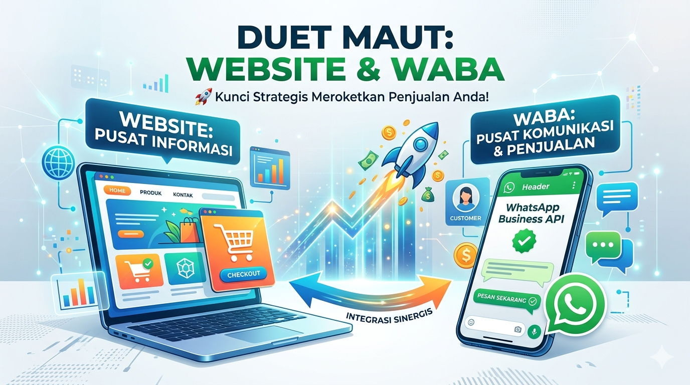 Mengapa Duet Website dan WhatsApp Business API (WABA) Adalah Kunci Meroketkan Penjualan