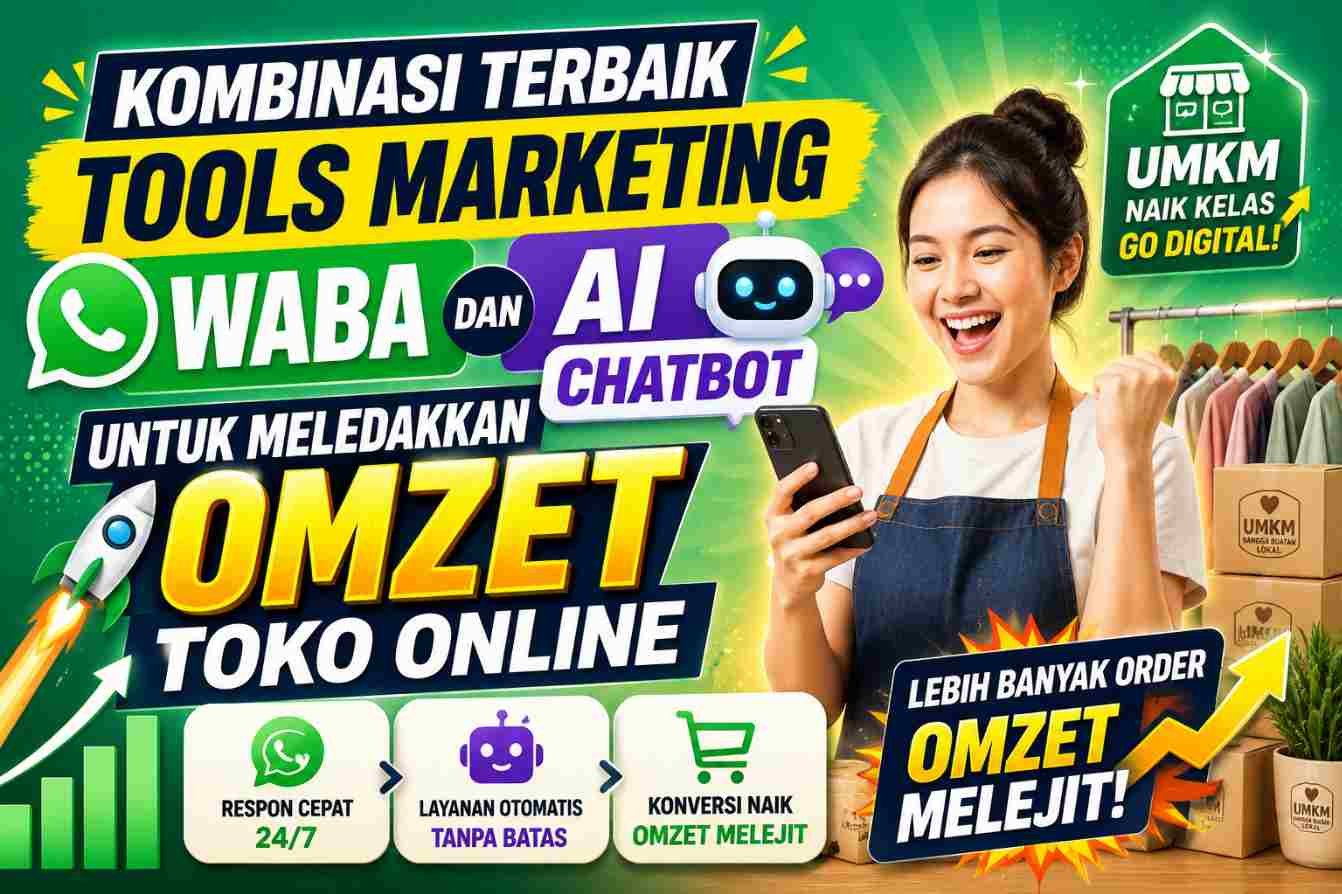 Kombinasi Terbaik Tools Marketing WABA dan AI Chatbot untuk Meledakkan Omzet Toko Online