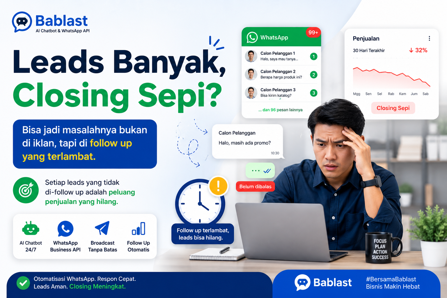 Leads Banyak Tapi Closing Sepi? Mungkin Masalahnya Ada di Follow Up