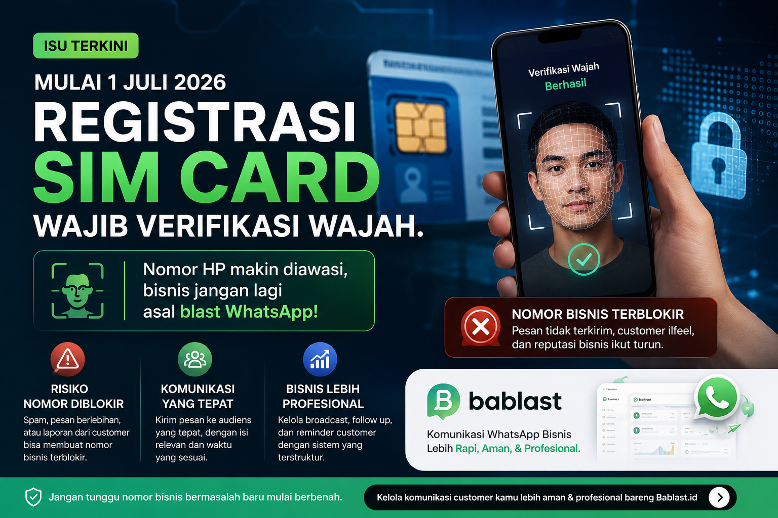 Registrasi SIM Card Makin Ketat, Bisnis Jangan Lagi Asal Blast WhatsApp