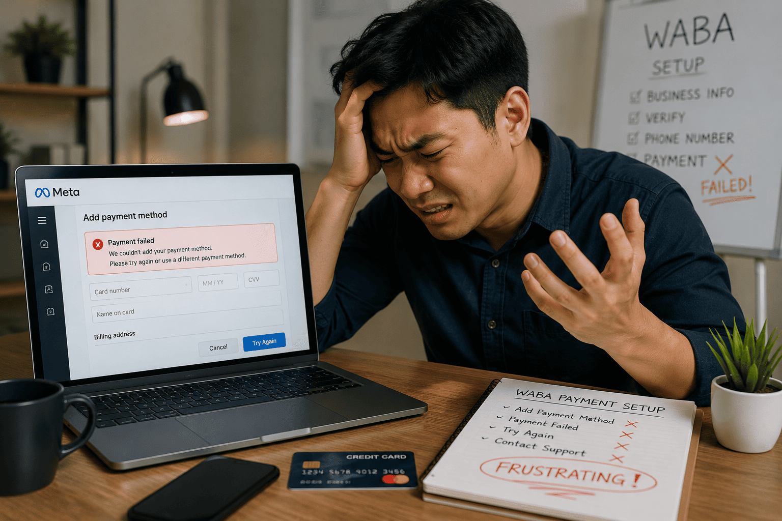 Kenapa Meta Sering Menolak Kartu Kredit atau Debit Saat Aktivasi WABA?
