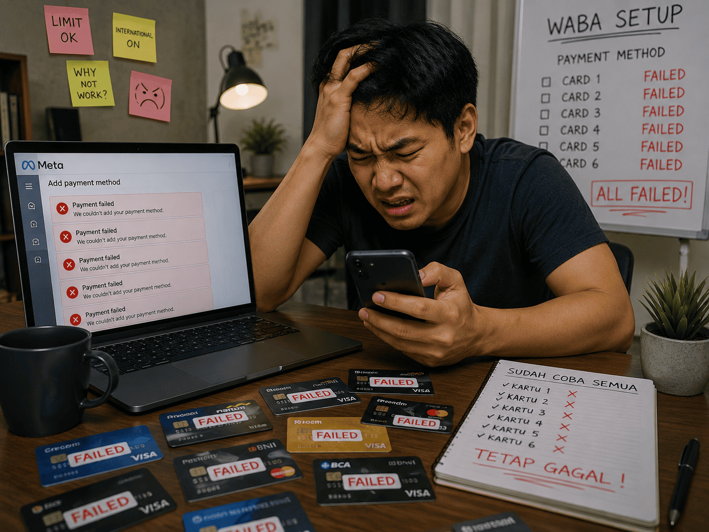 Apakah WABA Tidak Bisa Menerima Kartu Kredit dengan Verifikasi 2 Langkah?