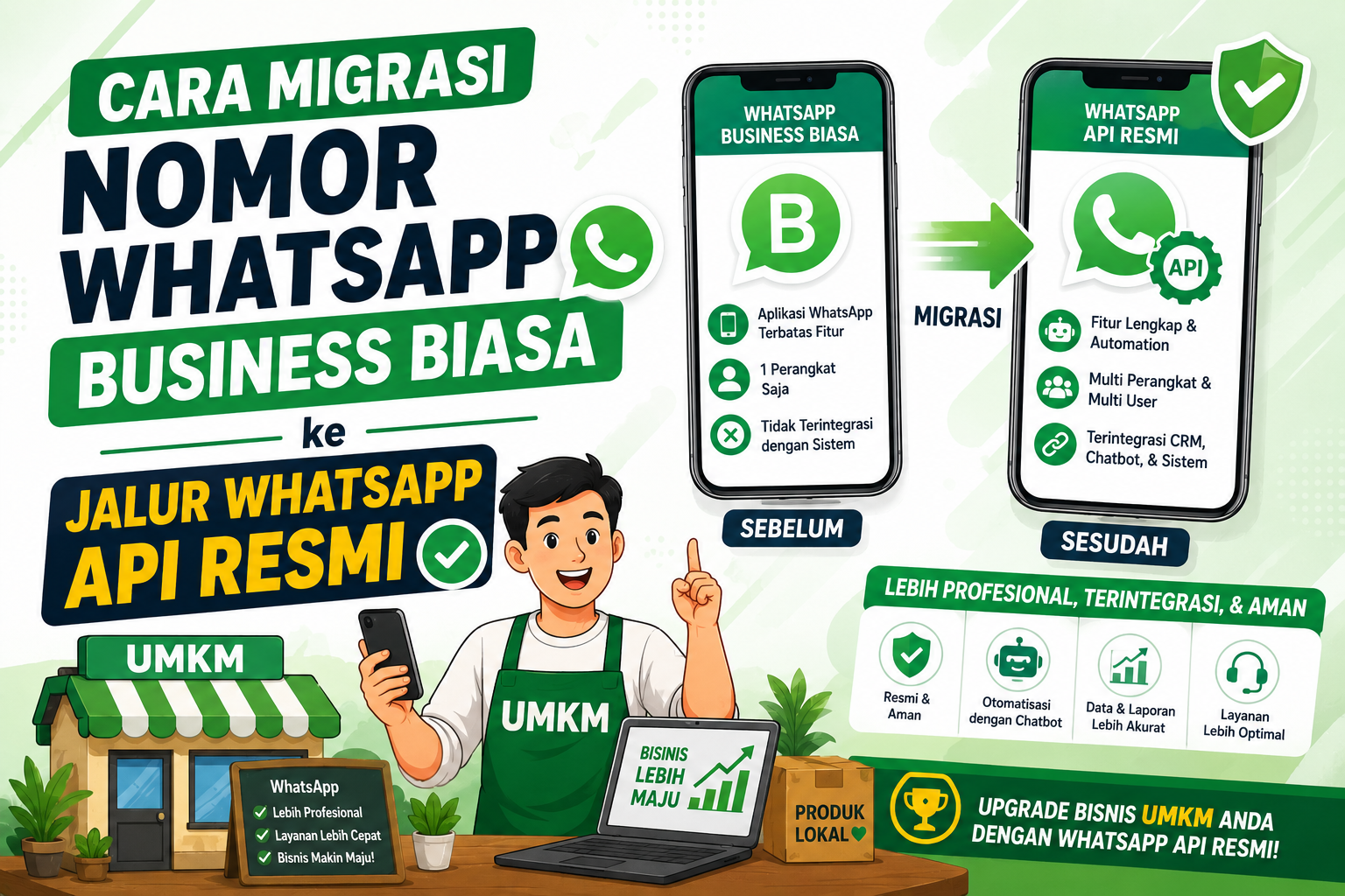 Cara Migrasi Nomor WhatsApp Business Biasa ke Jalur WhatsApp API Resmi
