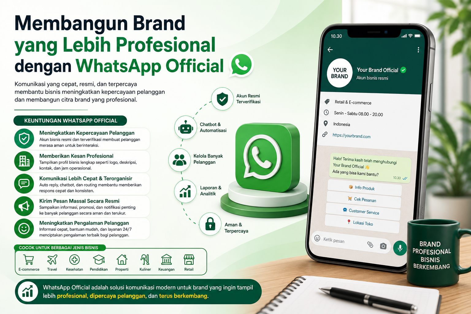 Membangun Brand yang Lebih Profesional dengan WhatsApp Official