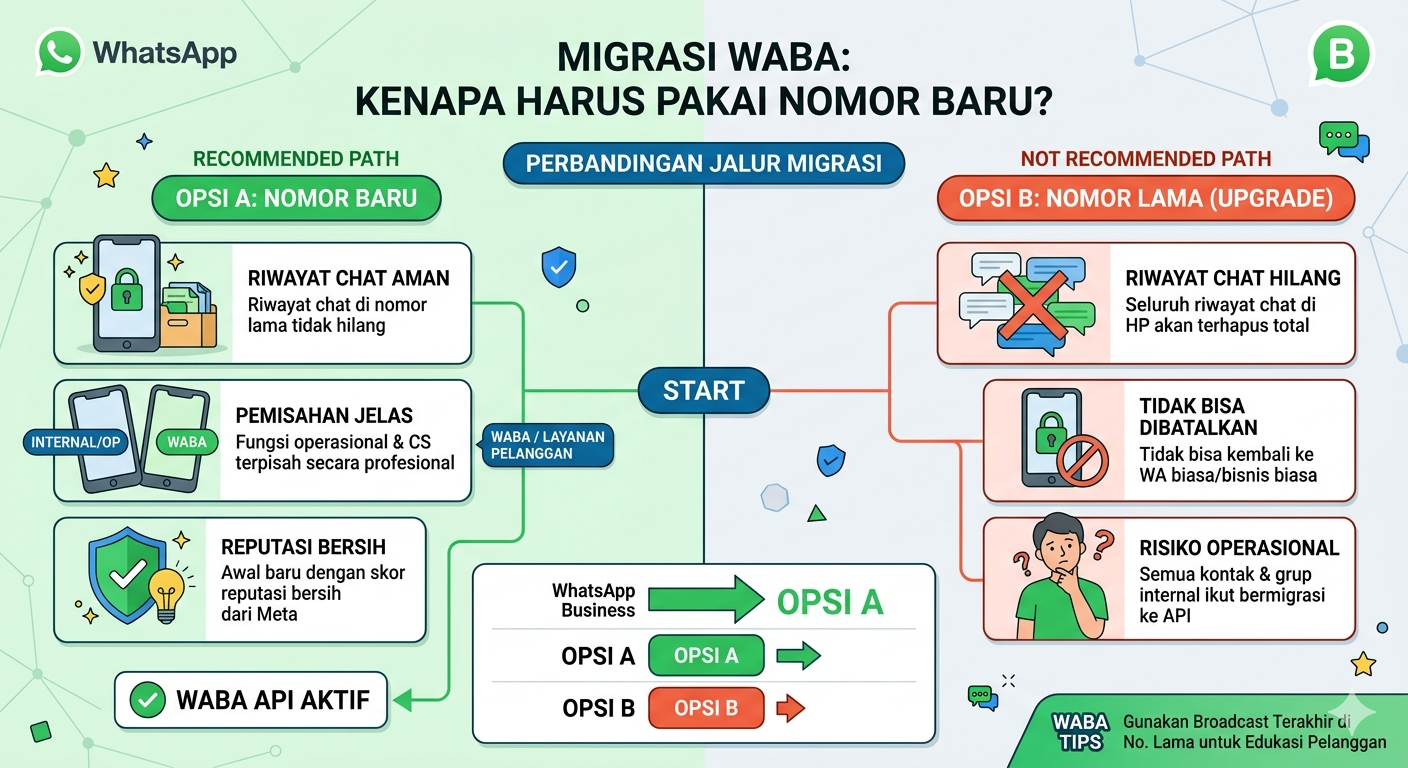 Mengapa Migrasi ke WhatsApp Business API (WABA) Sebaiknya Menggunakan Nomor Baru?