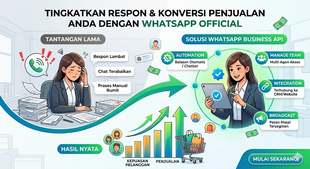 WhatsApp Official untuk Meningkatkan Respon dan Konversi Penjualan