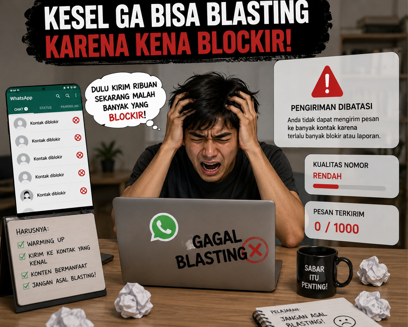 Nomor Baru Tidak Bisa Dipakai Langsung untuk Blasting WhatsApp? Penting untuk Diketahui!
