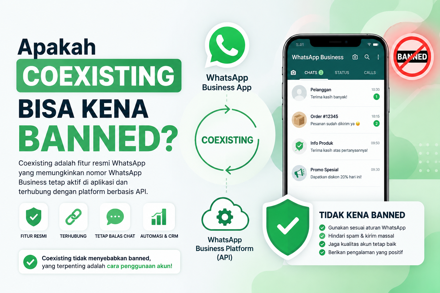 Apakah Coexistence WhatsApp Bisa Kena Banned?